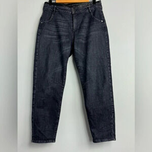 EDWARD Jeans High Rise tapered-leg jeans size XL